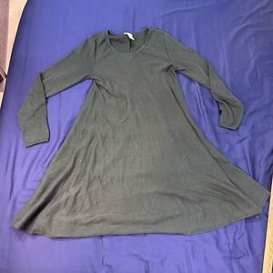 J.Jill Dress Knit XS green Cotton Poly Yak Blend Women’s